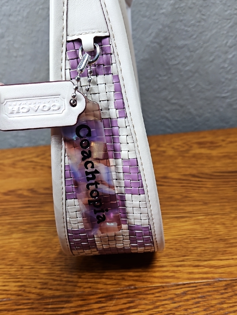 Coachtopia Ergo Bag In Woven Checkerboard Repurposed Leather - Picture 4 of 9